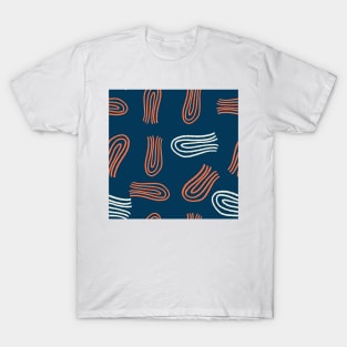 Modern Abstract Shape Patterns X T-Shirt